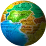 world map android application logo